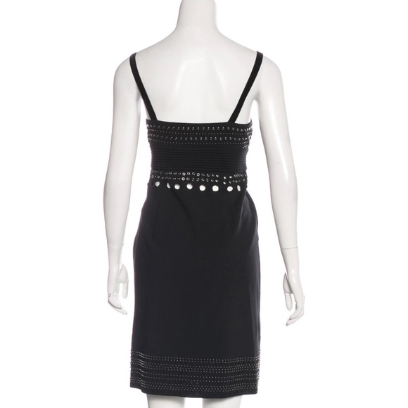 CATHERINE MALANDRINO Embellished Wool Dress Size: M | US 8 - Picture 3 of 10